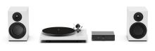 Pro-Ject Colourful Audio System E - All-in-one Hi-Fi systém s gramofonem - Satin White