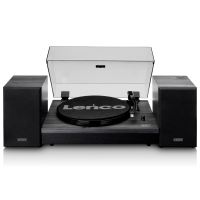 Lenco LS-300BK - gramofon se samostatnými reproduktory, černý