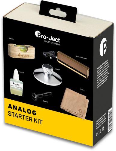 Pro-Ject Analog Starter Kit - Brush It Premium + Clean + Cloth + Level + Clamp + Lube It