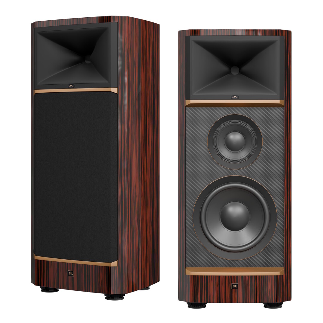 JBL SUMMIT MAKALU - 3 pásmové High-End reproduktory 12" - piano ebenové dřevo