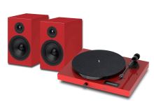 Pro-Ject JukeBox E1 HiFi Set Red - Kompletní stereofonní audio systém s gramofonem