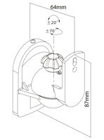 Pro-Ject Wallmount SB3 - Nástěnné držáky pro reproduktory, 2 ks, černé (1)