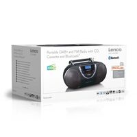 Lenco SCD-6900BK - Boombox s rádiem FM/DAB+, CD/MP3/USB/kazeta a Bluetooth (7)