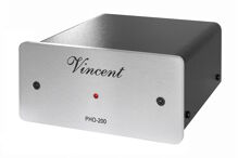 VINCENT PHO-200 - Gramofonový předzesilovač pro MM i MC přenosky, stříbrný (1)