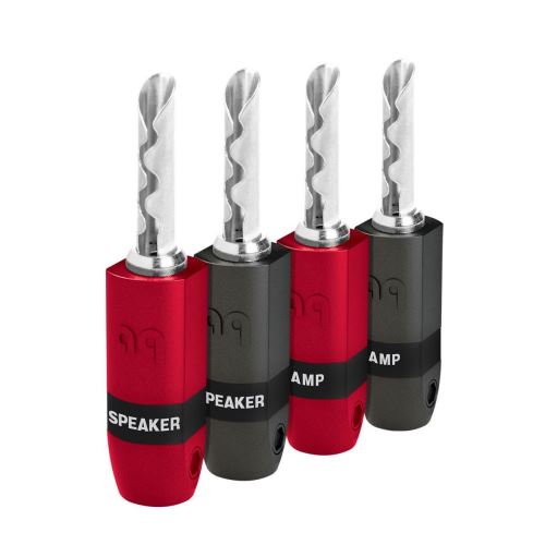 Audioquest SureGrip 300 BFA  (plato 40 ks) Banánek na repro kabel stříbrný